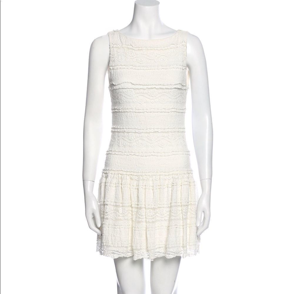 Alice + Olivia White Dress